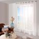 Enjoy Home gordijn, gezandstraald, 12 ogen, diameter 4 cm, 100% polyester, gezandstraald, geborduurd, 240 x 240 cm, kleur: wit