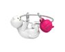 METALMORPHOSE Sleutelhanger witte kat en zijn bol wol - MTM189-01, Wit, Eén maat