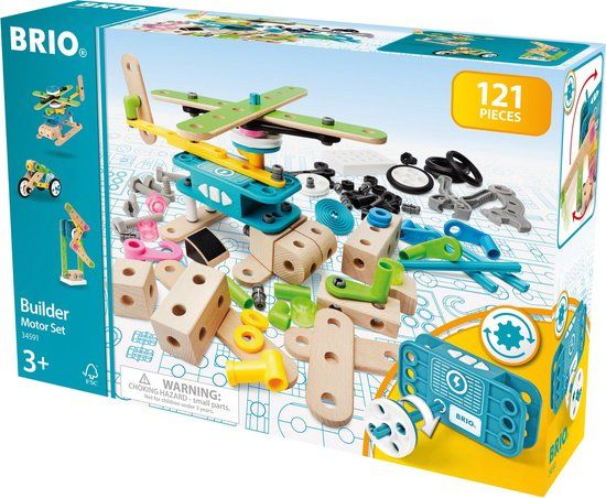 BRIO Builder Motorset - 34591 | Construction Toy | Multicolor