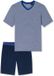Schiesser - Comfort Essentials Pyjama - Blauw - Maat L