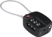 Boompods Hangslot met geïntegreerde tracker Model Lock Compatibel met Zoek Mijn, Zwart