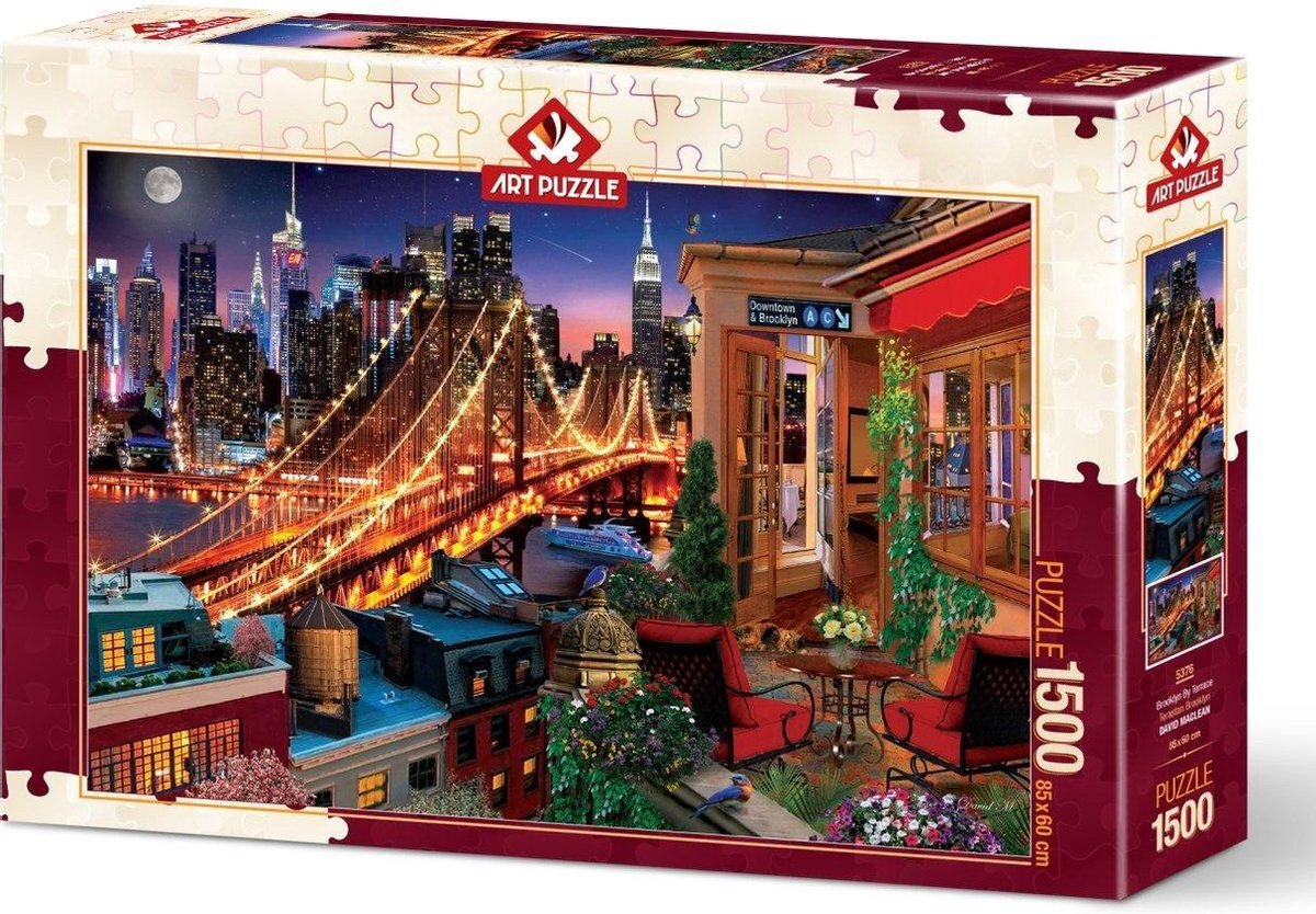 Art Puzzle Puzzel Legpuzzel terras in Brooklyn 1500 stukjes