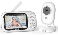 Babyfoon met camera - 3,5 inch scherm - 2,4 GHz - Nachtzicht - Temperatuursensor - Zonder wifi