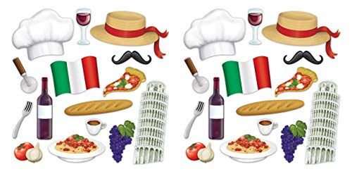 Beistle 53534 - Borden - 30 stuks - Themafeest - Papier - Veelkleurig