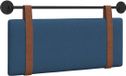 vidaXL - Hangend hoofdbord - Blauw - Antiek - PU