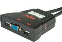 ROLINE KVM Switch 'Star' 2 PCs, VGA, USB, audio