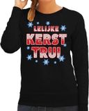 Bellatio Decorations Shoppartners Bv Foute kersttrui / sweater Lelijke kersttrui zwart voor dames - kerstkleding / christmas outfit XS