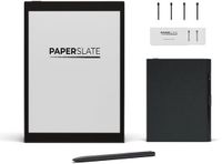 Paperslate Pro-pakket + grijze omslag + 4 vullingen – digitaal notitieblok waterdicht en achtergrondverlichting – papieren tablet – epaper – digitale notebook