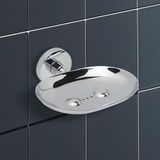 IPEA Zelfklevend zeepbakje van metaal, geen boren nodig, modern design, zeephouder voor aan de muur om te plakken in badkamer, douche, keuken, huis, zeep- of sponshouder, zelfherstellend