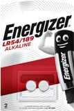 Energizer LR54 LR1130 AG10 76A Piles Alcalines Boutons 20 Pièces