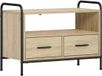 vidaXL Tv-meubel 67,5 x 33 x 50 cm Sonoma Eiken Bewerkt hout