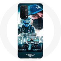 Maniacase Hoesje voor Oppo A74 5G Formule 1 Valtteri Bottas Finse autocoureur