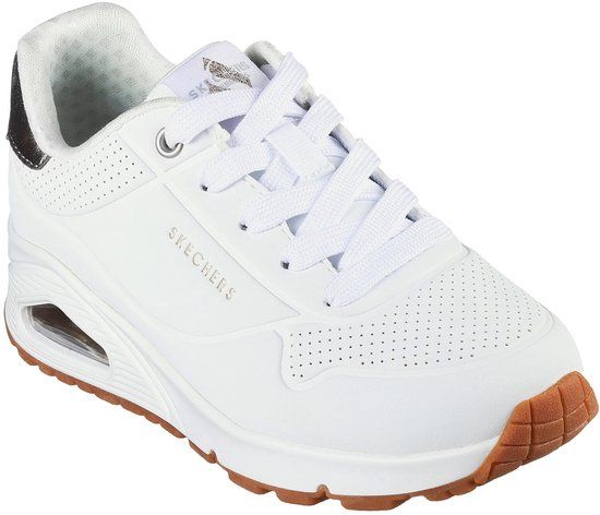 Skechers Kinder Uno Gen1 Shimmer Away Sneakers 310545L WSL Wit/Zilver