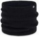 Buff Knitted & Fleece Neckwarmer Black