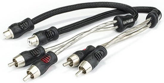 Emphaser ESP-RCYM – Y-splitter RCA 1x Female – 2x Male - Splitterkabel Cinch