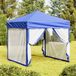 Maison Exclusive - Tente de réception pliable avec parois latérales, bleu, 2x2 mètre