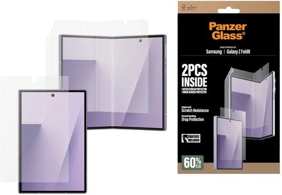 PanzerGlass Screenprotector Glass & Film geschikt voor Samsung Galaxy Z Fold 8