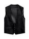 Next - Heren - Velvet Waistcoat - Zwart