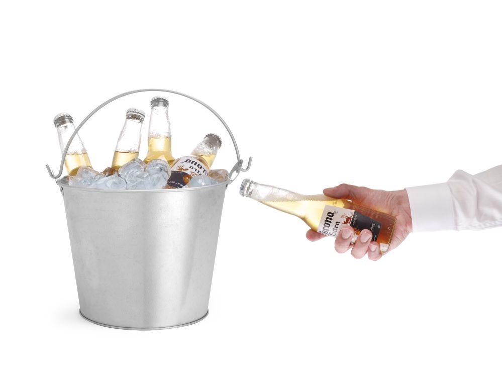 Hendi Bier Emmer | Met Flesopener In De Handgreep | Ø230x(H)180mm