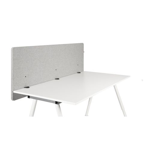 FLEXMIUT D 160 Akoestische scheidingswand 160 cm - Tafelverdeler Lichtgrijs