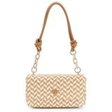 GUESS Tessi Flap Shoulder Bag Cognac Multi Lichtbruin