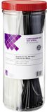 TRU COMPONENTS Kabelbinder 300 mm 3.60 mm Zwart, Natuur 400 stuk(s)