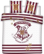 Harry Potter Dekbedovertrek Hogwarts - Lits Jumeaux - 240 x 220 cm - Wit