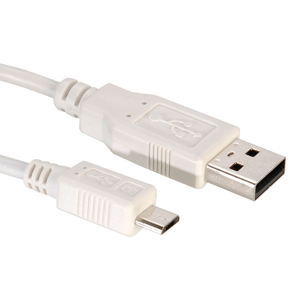 Value USB 2.0 Kabel, USB A Male - Micro USB B Male 0,15m