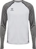 Hummel Hmllead 2.0 Crew Sweat 223748 sweatshirt voor heren, maat S, wit/staalgrijs