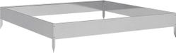 vidaXL Verhoogde Plantenbak - 100x100x18,5 cm - Gegalvaniseerd Staal