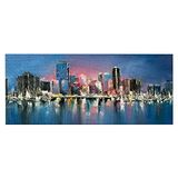Homemania Wandfoto, stad en landschap, voor woonkamer, slaapkamer, meerkleurig, 70 x 3 x 100 cm, HM20KNV70 x 100 – 79, polyester, hout