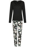 Pastunette Premium - Midnight Haze - Pyjama - Ecovero Viscose - Zwart - Maat 42