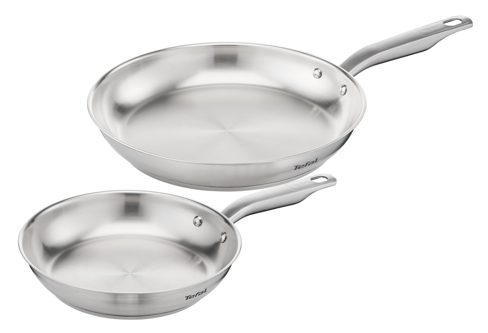 Tefal Virtuoso 2-delige Koekenpannenset - 24 & 28 cm - Inductie - RVS