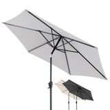 Doppler Jack 250cm Tuinparasol Lichtgrijs