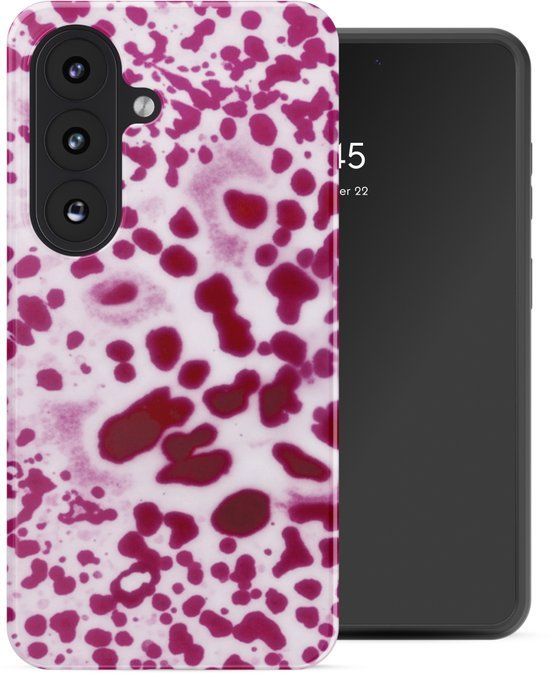 Selencia Hoesje - Geschikt voor Samsung Galaxy S26 - Backcover met Magnetische Ring - Cosmic Orchid