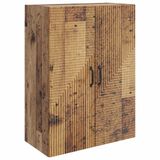 vidaXL Wandkast Oud hout 66 x 34,5 x 90 cm Bewerkt hout