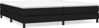 vidaXL Boxspring Bed Stof Zwart 200x200 cm