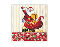 Serv.Lunch Santa in actie 33 x 33 cm. -20u.-