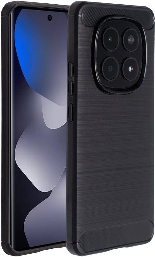 imoshion Hoesje - Geschikt voor Xiaomi Redmi Note 15 (4G) - Brushed Backcover - Zwart