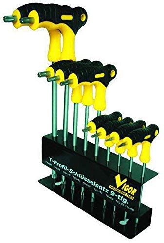 VIGOR 38937-10 Serie 9 CrV Torx schroevendraaier met T-greep