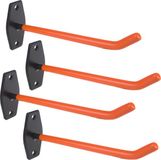 Maclean - Set van 4 stuks muurbeugels / Muurbevestiging - wandmontage - Bandenhouder -voor banden, wielen, ladder, fiets - max. belasting 60kg/1 beugel, MC-437