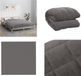 vidaXL Verzwaringsdeken 220x235 cm 11 kg Badstof Grijs