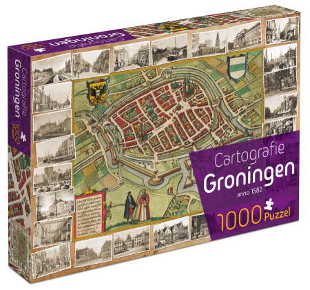 Tucker's Fun Factory Groningen Cartografie Puzzel (1000 stukjes)
