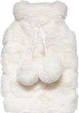 Feeric kruik - wit - met hoes - fluffy pluche - 280 ml