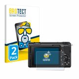 BROTECT - Screenprotector voor Sony Alpha ZV-E10 II - Folie Beschermfolie matte 2 Stuks