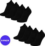 Apollo Bamboe Sneakersokken Kids - Zwart - Maat 23/26 - 8-Pack