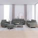 Maison Exclusive - Ensemble de canapés 4 pièces avec coussins, tissu gris foncé