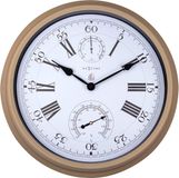 NeXtime Hyacinth Wandklok Metaal Bruin 40.5 cm