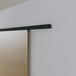 Xperta set 2m rail - Noir - plinthe de sol - Porte unique - montage en applique
