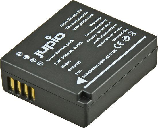 Jupio DMW-BLG10 Camera Accu - 900 mAh - Li-Ion